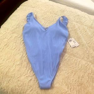 Hollister women’s light blue ribbed bathing suit